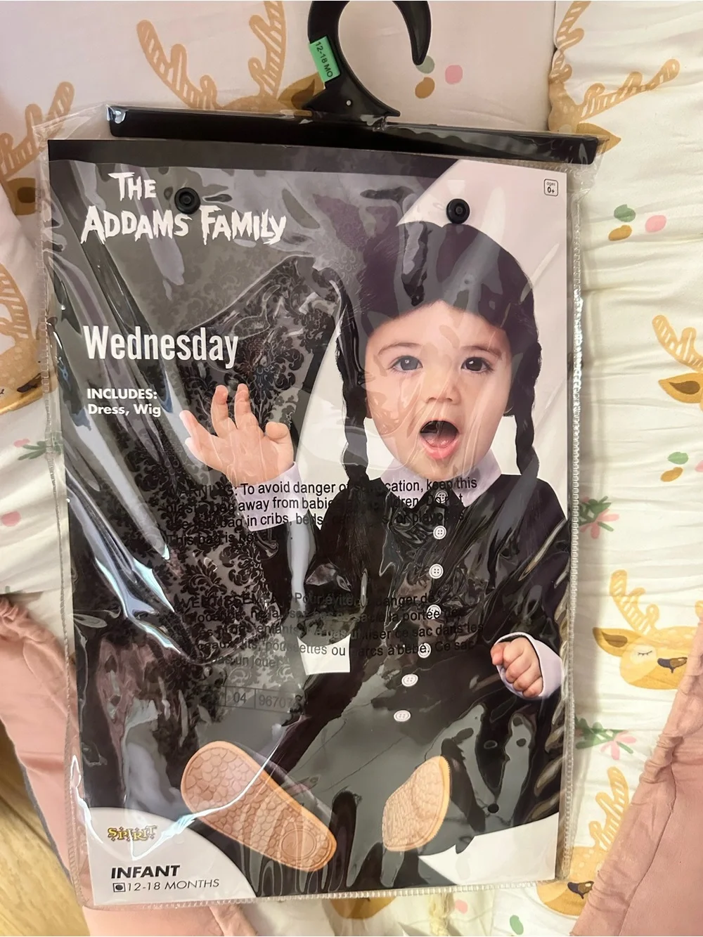 Spirit The Addams Family Wednesday Infant Costume - Black